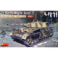 Немецкий танк Pz.Beob.Wg.IV Ausf. J (позднее/последнее производство). 2 в 1 с экипажем