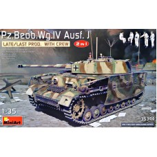 Немецкий танк Pz.Beob.Wg.IV Ausf. J (позднее/последнее производство). 2 в 1 с экипажем