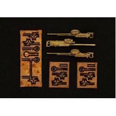 Набор деталировки №1 пулеметы для PZL.37 "Los" (1 Vickers F+2 "Szczeniak") 3 шт