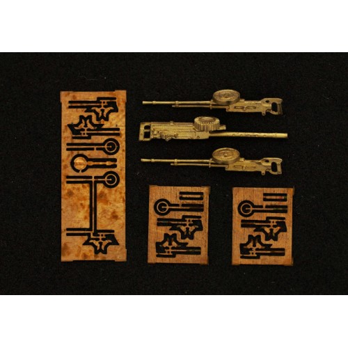 Наборы деталировки Набор деталировки №1 пулеметы для PZL.37 "Los" (1 Vickers F+2 "Szczeniak") 3 шт