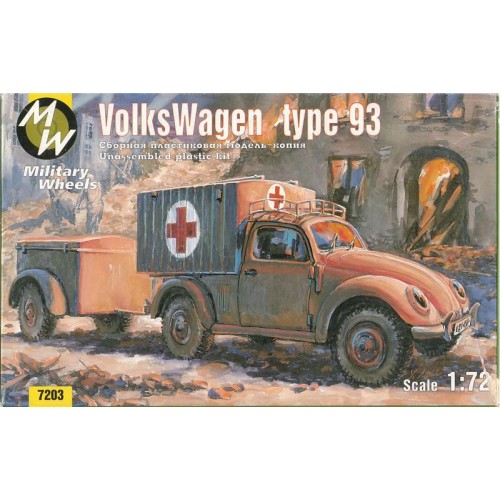 Бронетехніка та артилерія MW7203 Volkswagen German car 4x4 type 93