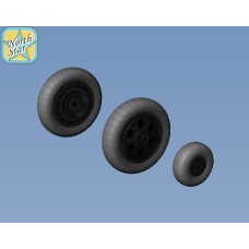 Колеса для самолета Focke-Wulf 190 A/F/G, ранний, диск с резиной Dunlop