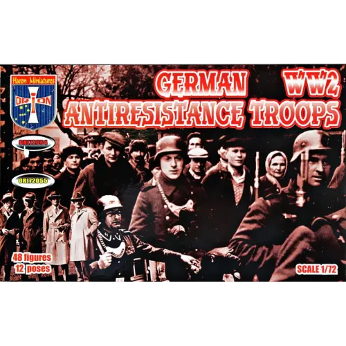 Фігури та мініатюри Німецькі війська опору. Друга світова війна 1:72