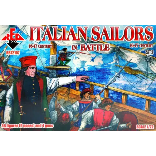 Фигуры и миниатюры Итальянские матросы в битве 16-17 века, набор 3 1:72