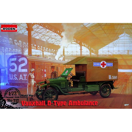 Бронетехніка та артилерія Автомобіль Vauxhall D-type "Red Cross" 1:72