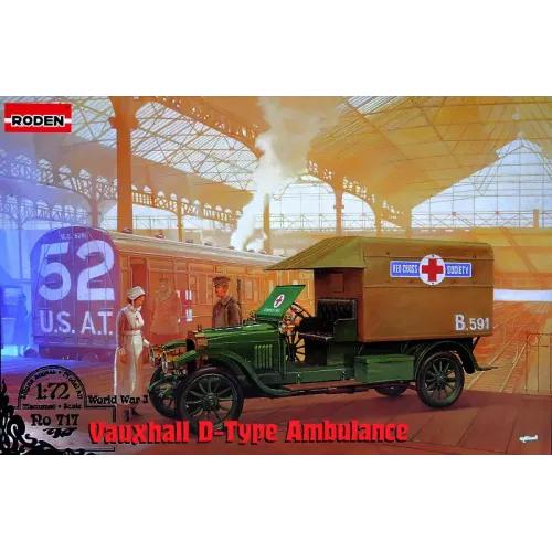 Бронетехника и артиллерия Автомобиль Vauxhall D-type "Red Cross" 1:72