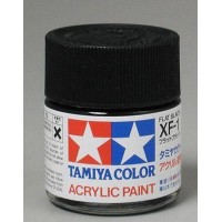 Акриловая краска 10мл Mini XF-1 матовый черный