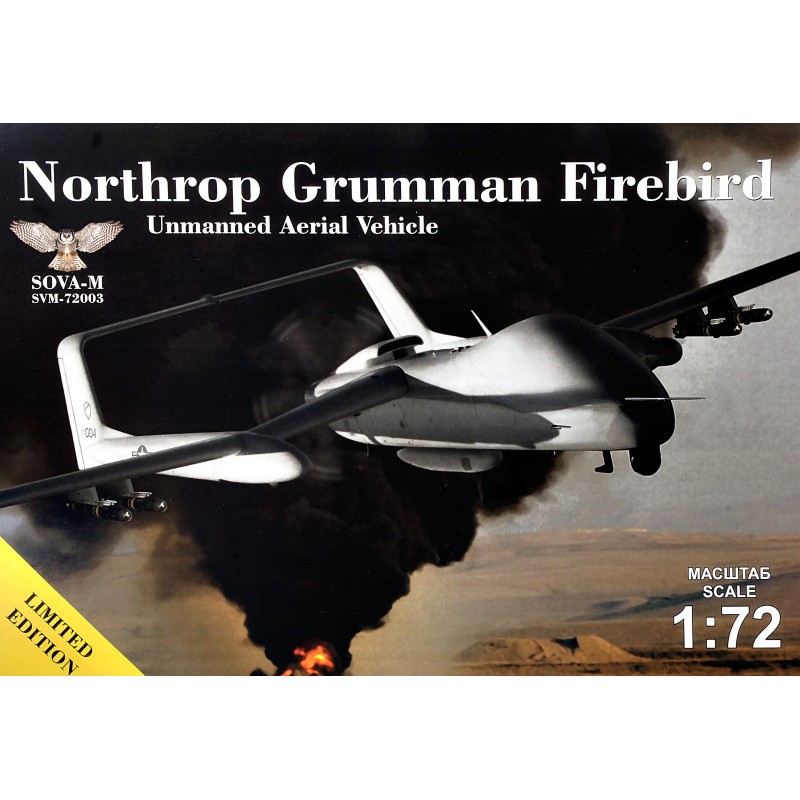 Збірна модель літака Безпілотний літальний апарат Northrop Grumman Firebird 1:72