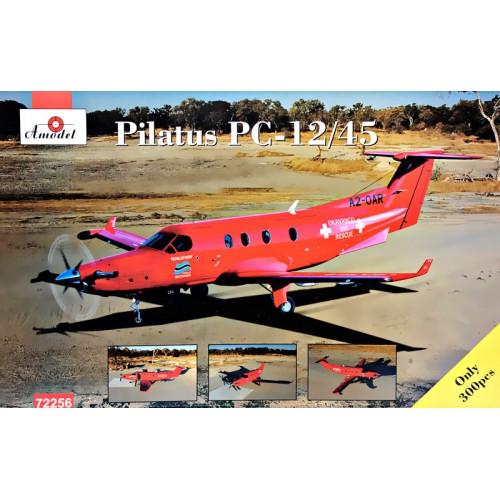Сборная модель самолета Одномоторный турбовинтовой самолет Pilatus PS-12/45 1:72