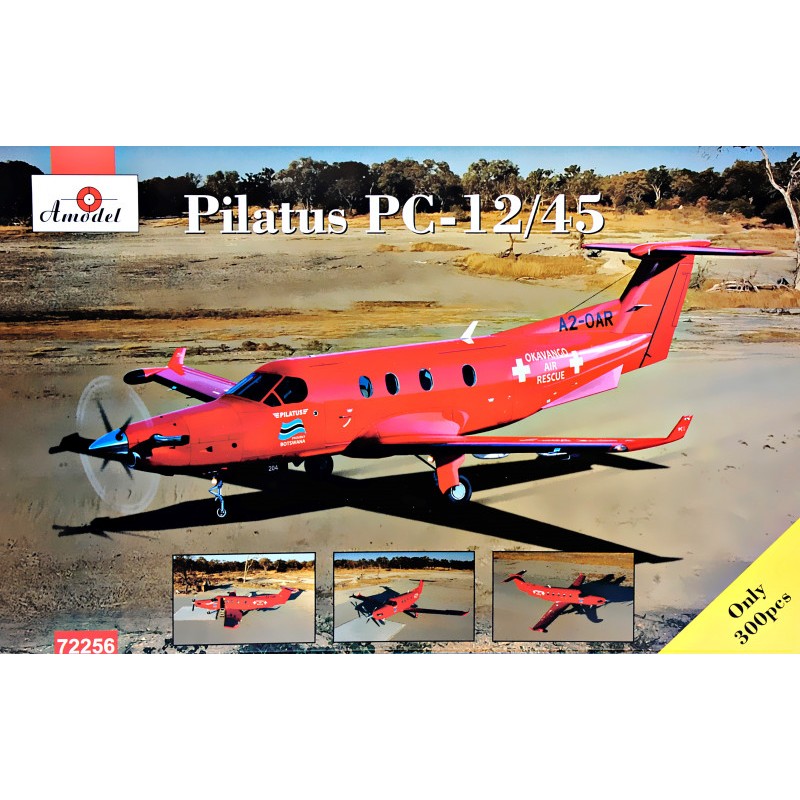 Сборная модель самолета Одномоторный турбовинтовой самолет Pilatus PS-12/45 1:72