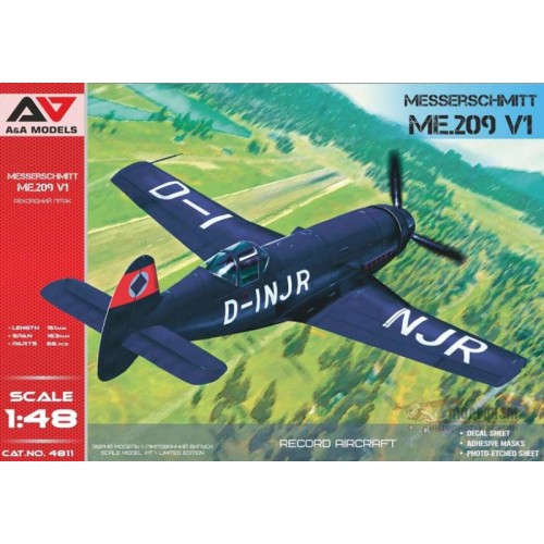 Збірна модель літака Спортивний Messerschmitt Me209V1 1:48