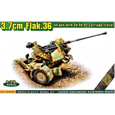 Зенитная пушка FlaK.36 3.7cm на прицепе Sd.Ah.52
