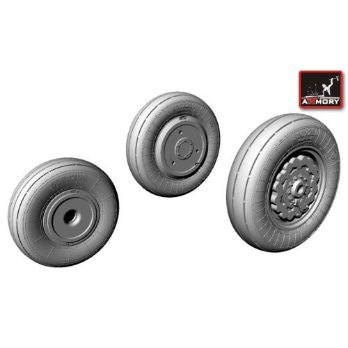 Фототравлення Колеса для Су-17/-22 (AR-AW48008) Масштаб: 1:48