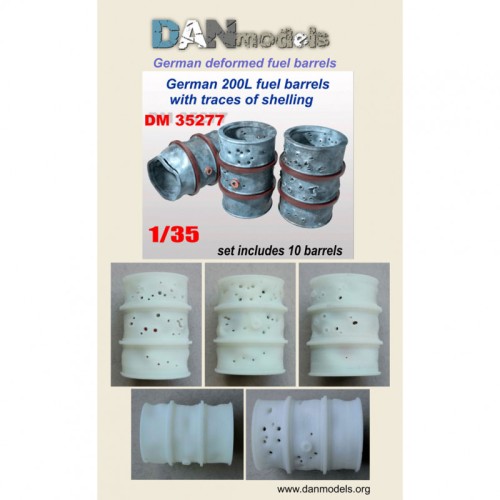 Будівлі та елементи Аксессуары для диорамы. Немецкие топливные бочки объемом 200л со следами обстрелов 10 шт.