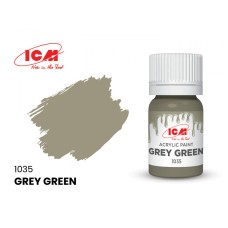 Акриловая краска ICM, серо-зеленая