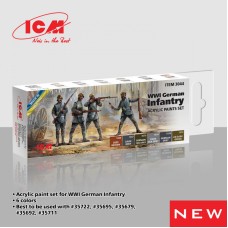 Набор красок для немецкой пехоты Первой мировой войны, 6 шт.