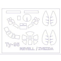 Маска для модели самолета Ту-95 (Zvezda/Revell)