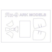 Маска для модели самолета Як-9 (ARK Models)