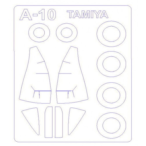 Декалі Маска для модели самолета A-10A Thunderbolt II (Tamiya)