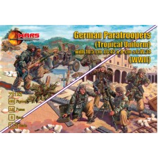 Немецкие десантники (Тропическая Форма) с минометом 10.5cm LG 42 & 8 cm и s.G.W.34, Вторая мировая в