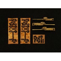 Набор деталировки №2 пулеметы для PZL.37 "Los" (2 Vickers F+1 "Szczeniak") 3 шт