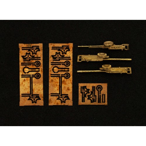 Наборы деталировки Набор деталировки №2 пулеметы для PZL.37 "Los" (2 Vickers F+1 "Szczeniak") 3 шт