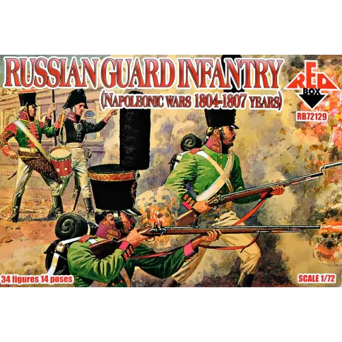 Фигуры и миниатюры Российская гвардейская пехота. (Наполеоновские войны 1804-1807) 1:72