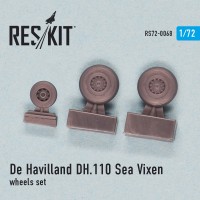 Смоляные колеса для самолета De Havilland DH.110 "Sea Vixen"