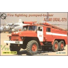 AZ-40 Ural-375 fire fighting pumped-tanker