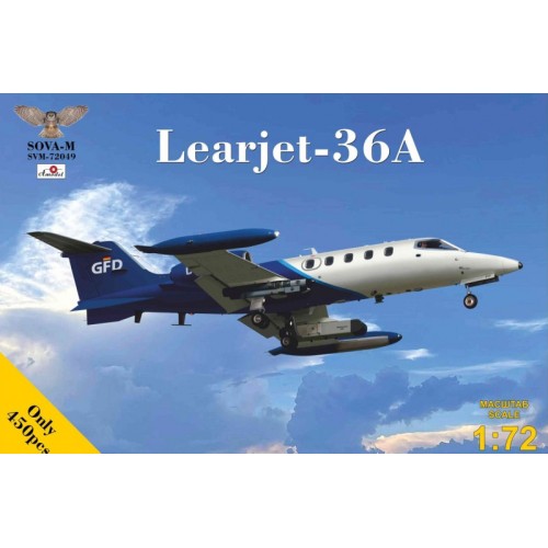Збірна модель літака Реактивний адміністративний літак "Learjet 35A" 1:72