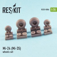Смоляные колеса для вертолета Ми-24 (Ми-35)