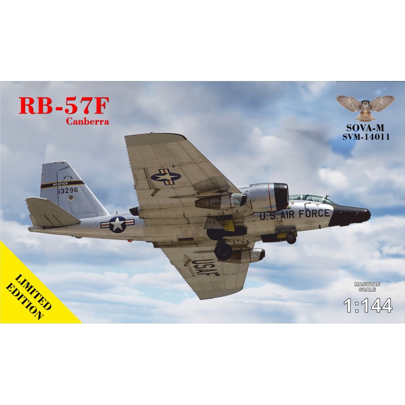 Збірна модель літака Самолет-разведчик RB-57F Canberra 1:144
