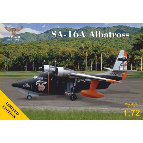 Збірна модель літака Багатоцільовий літак-амфібія SA-16A Albatross 1:72