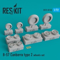 Смоляные колеса для самолета B-57 Canberra (2 типа)