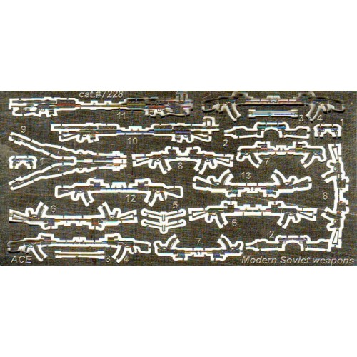 Набори деталіровки Современное стрелковое оружие (AK-47, AKSU, AK-74, AKM, APS, RPK, SVD)