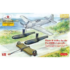 Поплавки и тележка для истребителя Fw-190W-1
