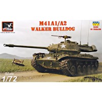 Американский послевоенный легкий танк M41A1/A2 "Уокер Бульдог"