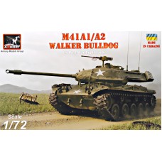 Американский послевоенный легкий танк M41A1/A2 "Уокер Бульдог"