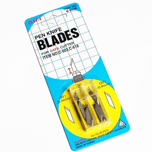 Ножі, ножиці та леза Набор лезвий для макетного ножа 20 шт, 0,4 мм