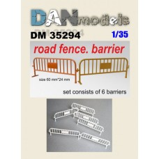Аксессуары для диорамы. Дорожное ограждение, барьер 6 шт.