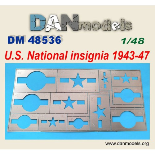 Набори деталіровки Трафарет для национальных знаков различия США, 1943-47 гг.