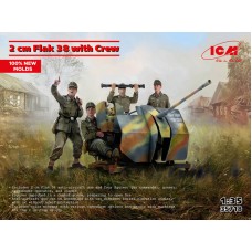 2cm FlaK 38 Немецкая зенитная пушка с расчетом, Вторая мировая война