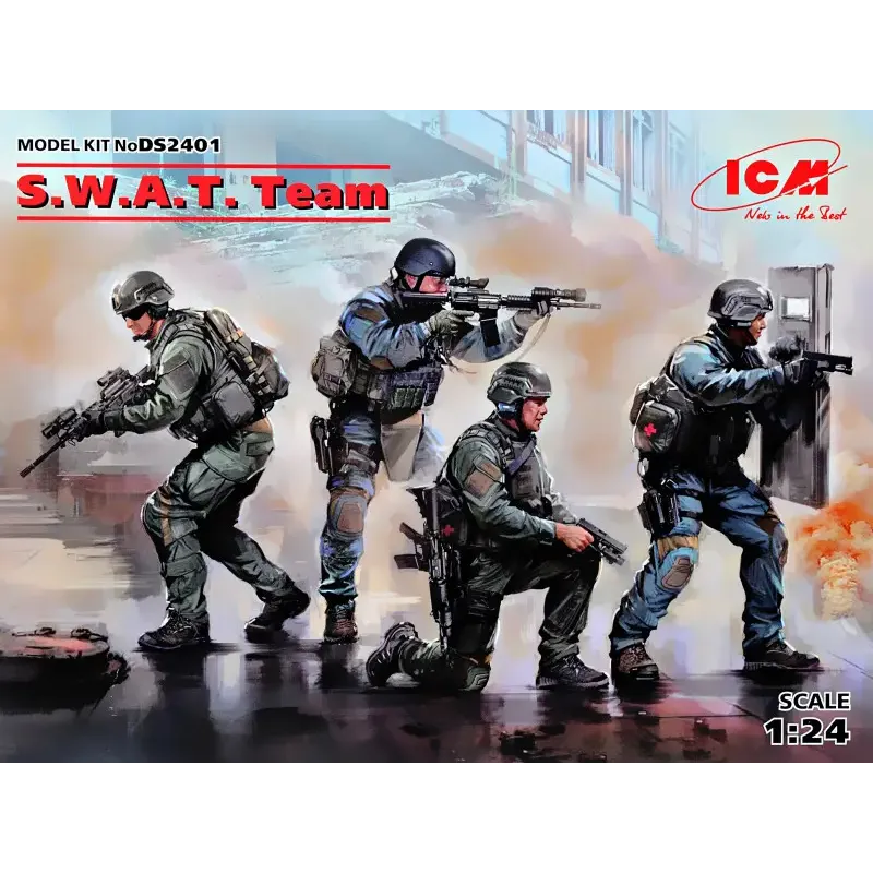 Команда. S.W.A.T. (набор для диорамы) 1:24