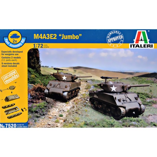 Бронетехніка та артилерія Танк M4A3E2 "Jumbo" (два набора в коробке)