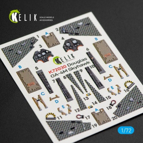 Декали Декаль для модели самолета OA-4M "Skyhawk" (интерьер), (Fujimi/Hoby 2000)