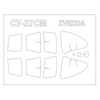 Маска для модели самолета Су-27СМ (Zvezda)