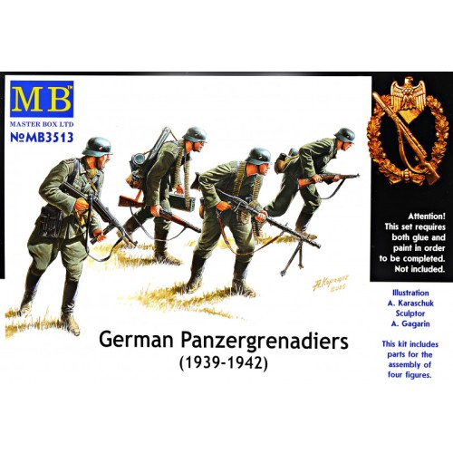 Фігури та мініатюри MB3513 German Panzergrenadiers, 1939-1942