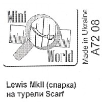 Lewis Mk II machine-gun on Scarf ring mount