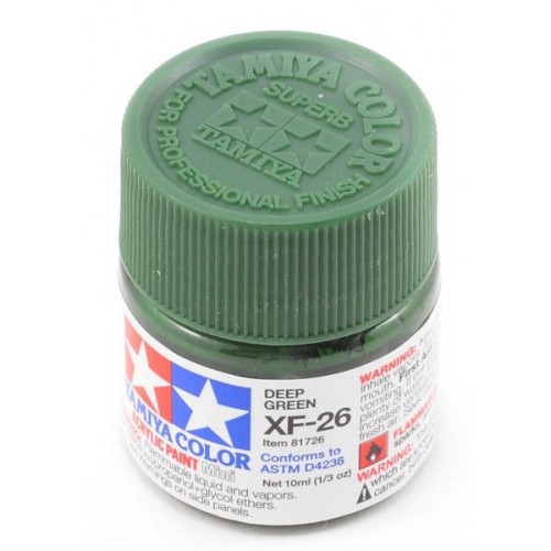 Фарба водорозчинна Акриловая краска Mini XF-26 , темно-зеленый