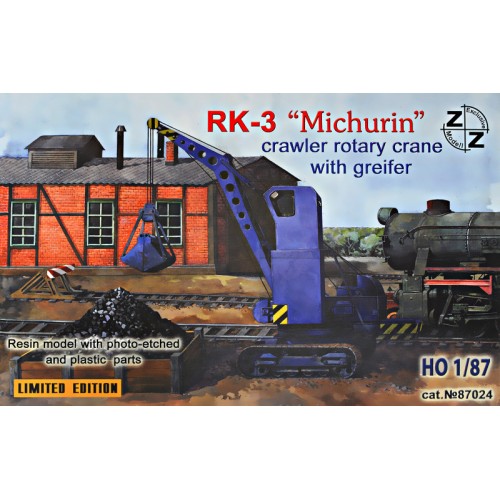 Бронетехника и артиллерия ZZ87024 PK-3 Michurin crawler rotary crane with greifer